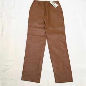 MetroStyle Size 8T Genuine Leather Pants  8 Tall NWT New